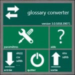 Glossary Converter Fenêtre